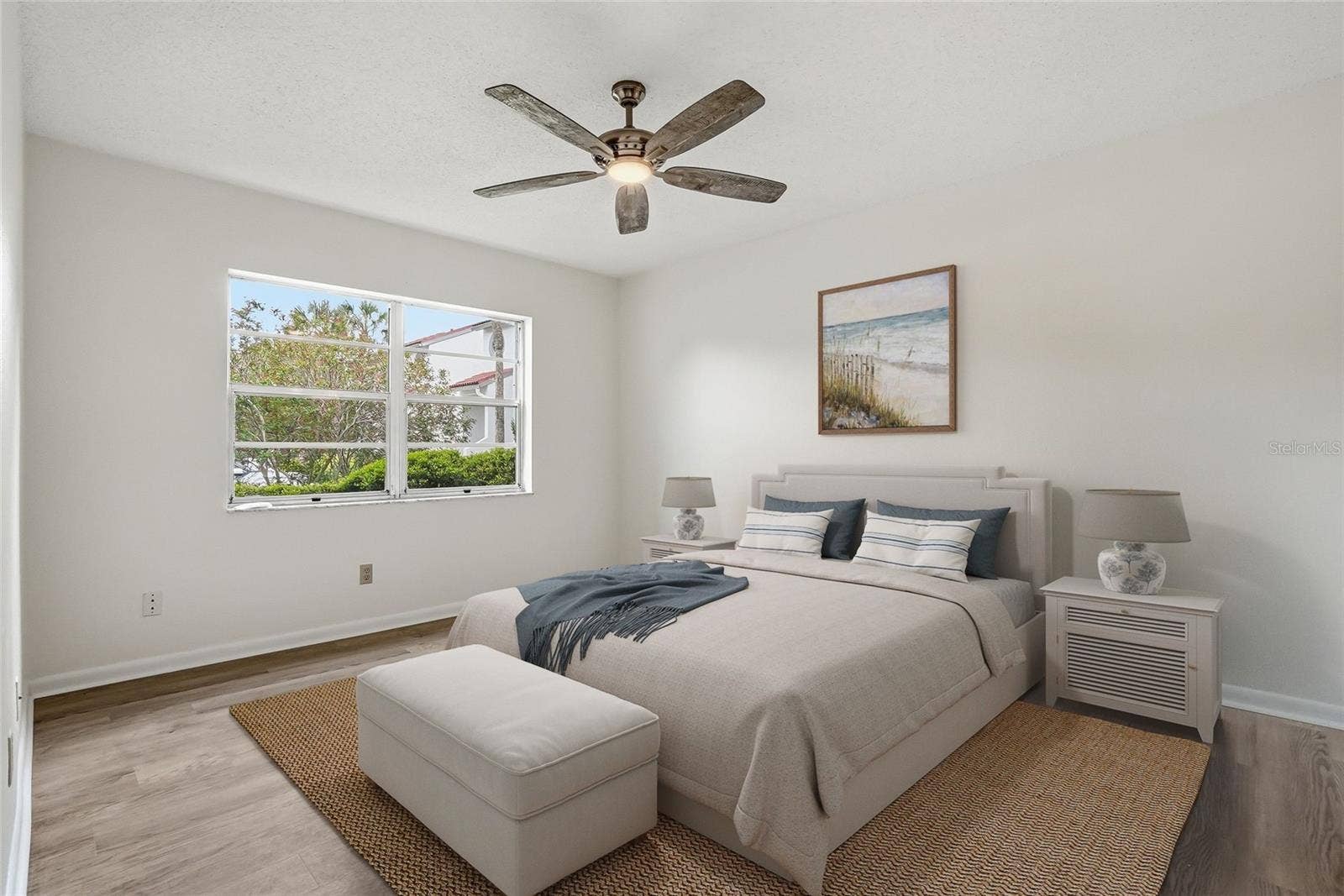 Virtually stage primary suite with lots of room