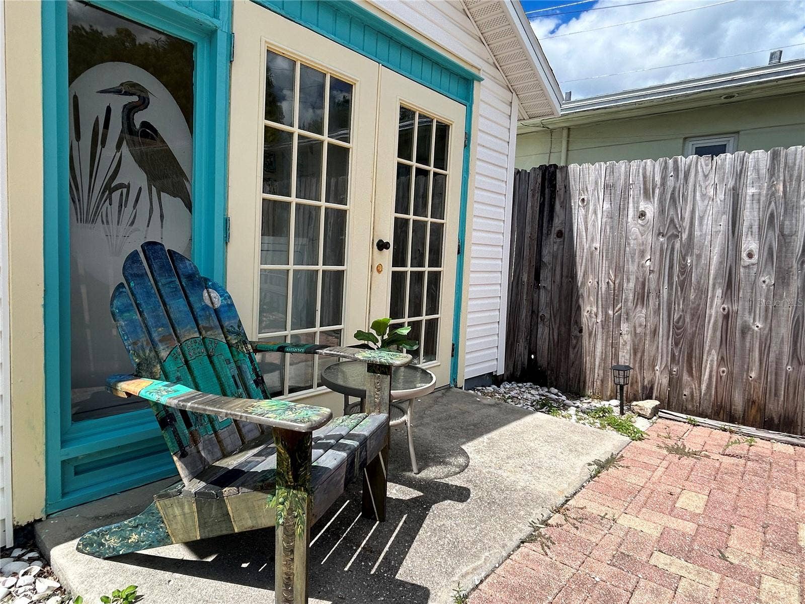 That is the entrance to studio but also the laundry room
