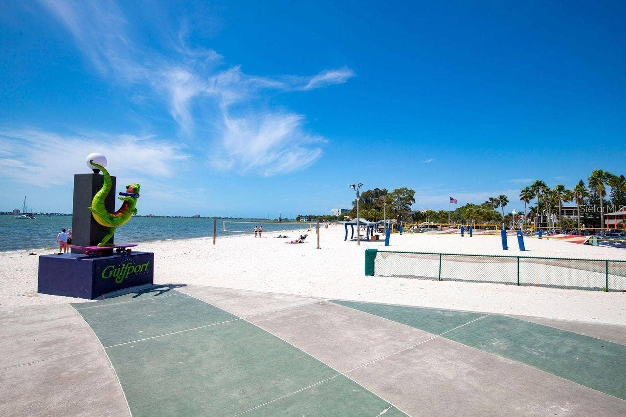 Gullfport Beach and volleyball courts (pic taken prior to 2024)