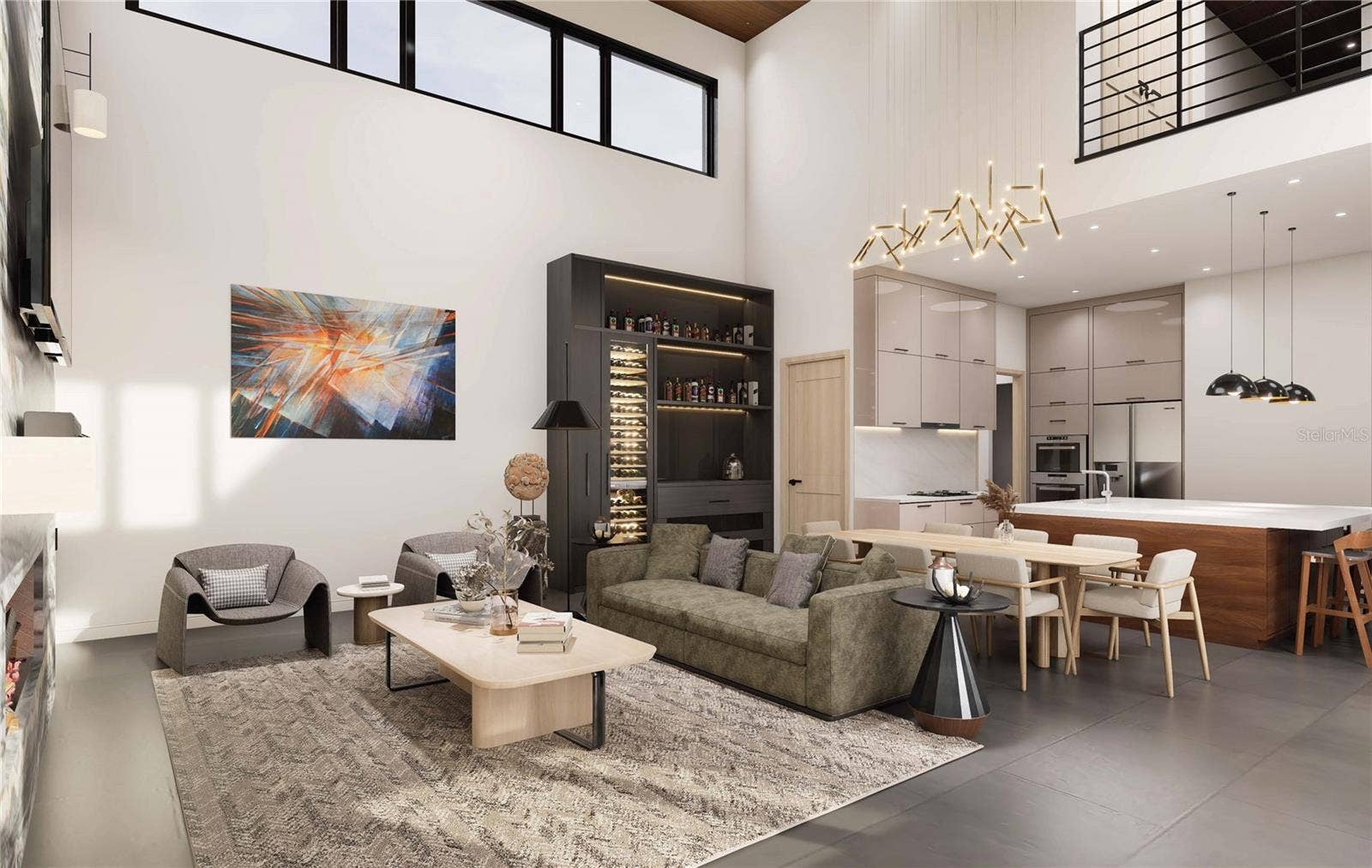 7845 MARSH POINTE DRIVE, Tampa, FL 33635 Living Room