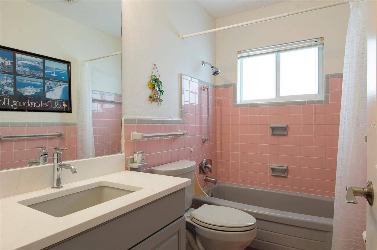 The third bathroom features a tub/shower combo if you're keen to relax in a hot aromatic bath