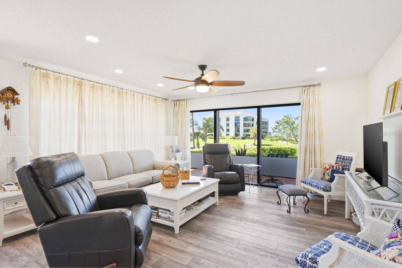 Living Room with Water Views