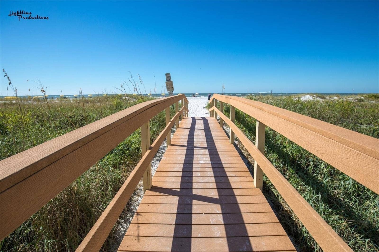12000 GULF BOULEVARD, #603N, Treasure Island, FL 33706 Walkway to Beach