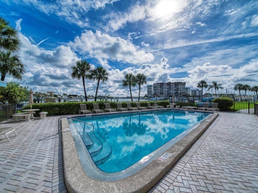 9825 HARRELL AVENUE, #404, Treasure Island, FL 33706 Heated water-front pool