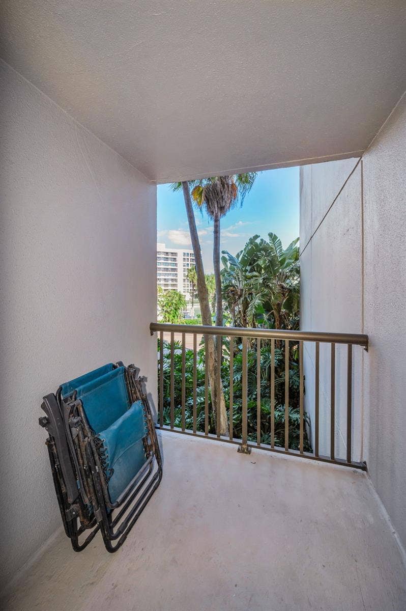 1660 GULF BOULEVARD, #208, Clearwater Beach, FL 33767 Intimate Second bedroom balcony