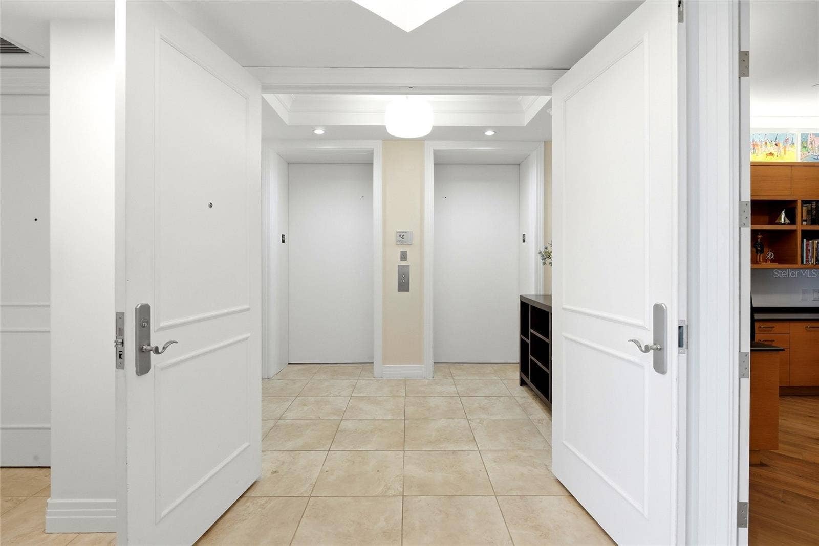 private foyer off elevator