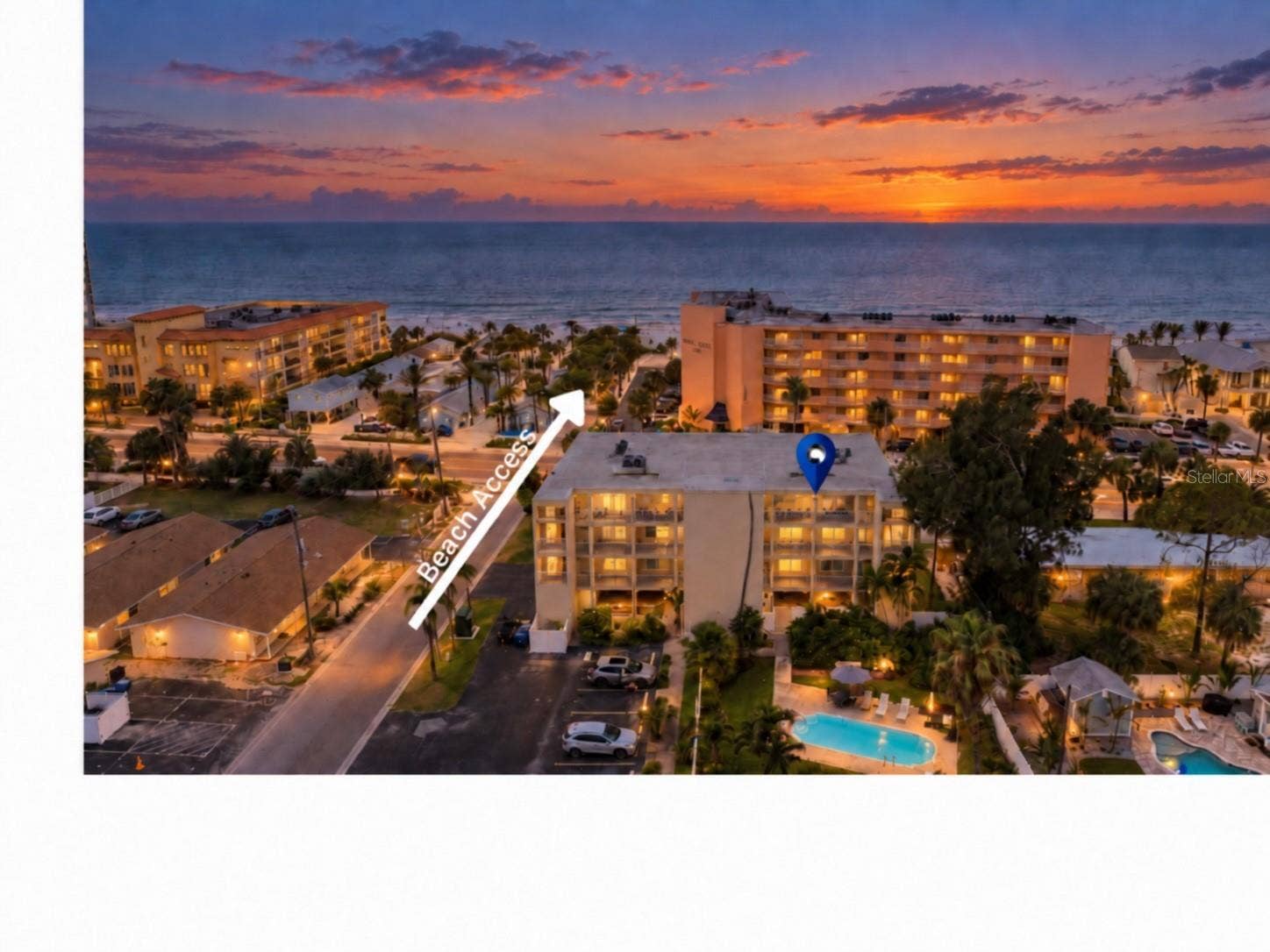 1005 GULF BOULEVARD, #10, Indian Rocks Beach, FL 33785 Beach Access right across the street