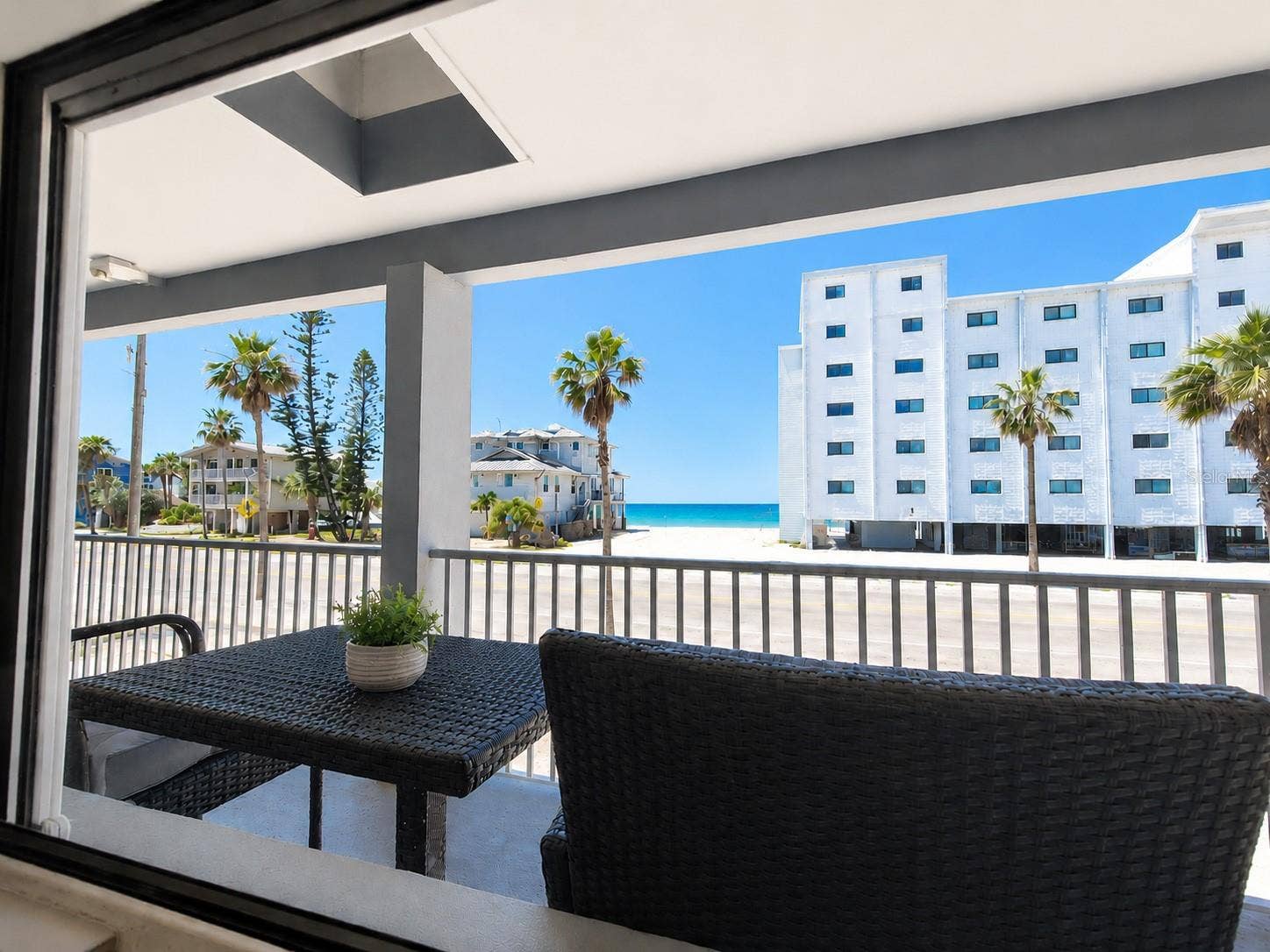 8465 W GULF BOULEVARD, #52, Treasure Island, FL 33706 Balcony looking over to the beach