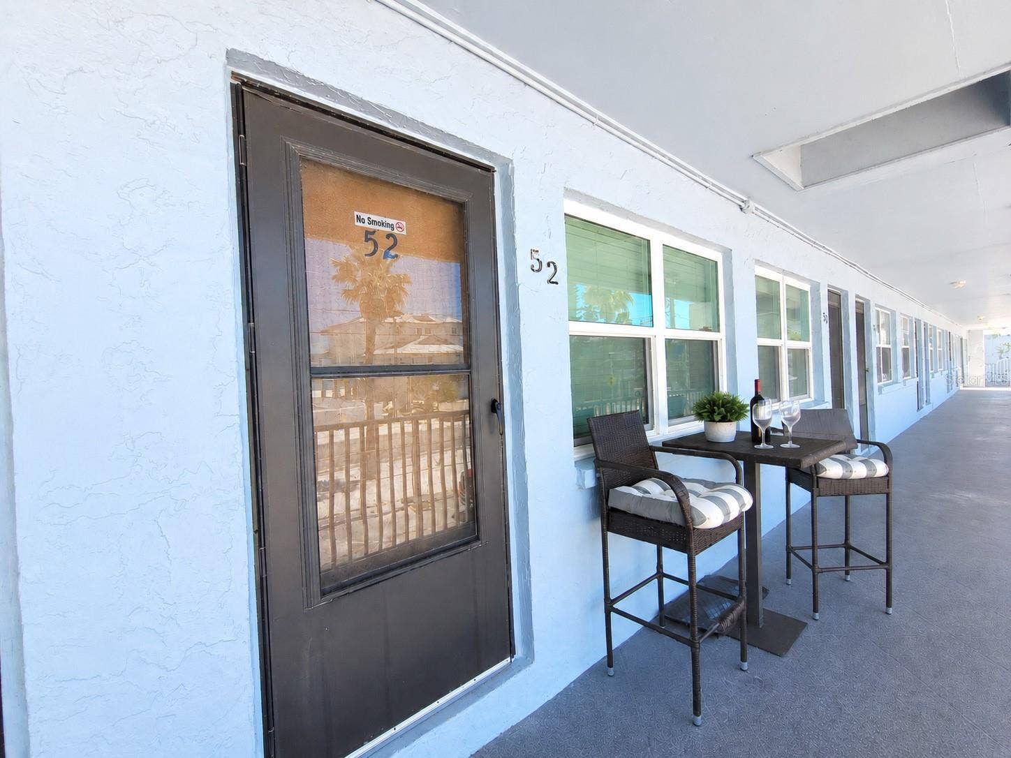 8465 W GULF BOULEVARD, #52, Treasure Island, FL 33706 Covered balcony area