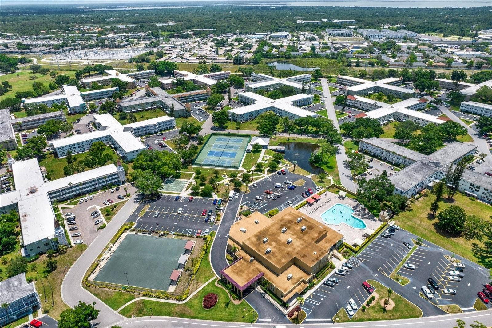 Aerial-Drone-View-On-Top-of-the-World-Full-Campus-Clearwater-FL-33763