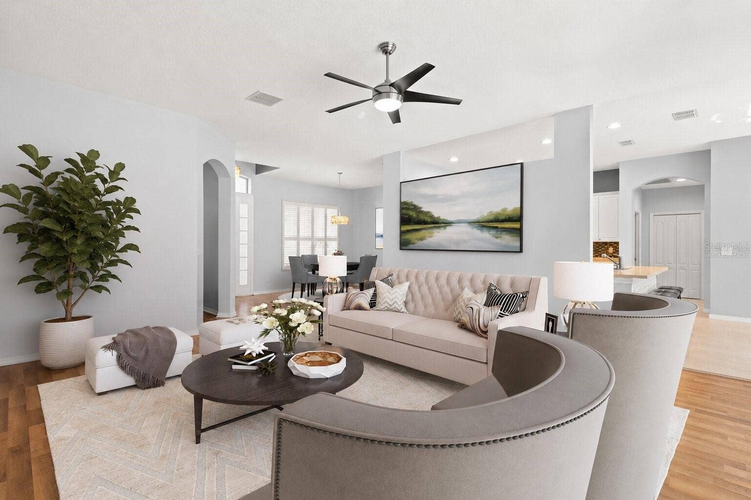 Virtually Staged - Living Room