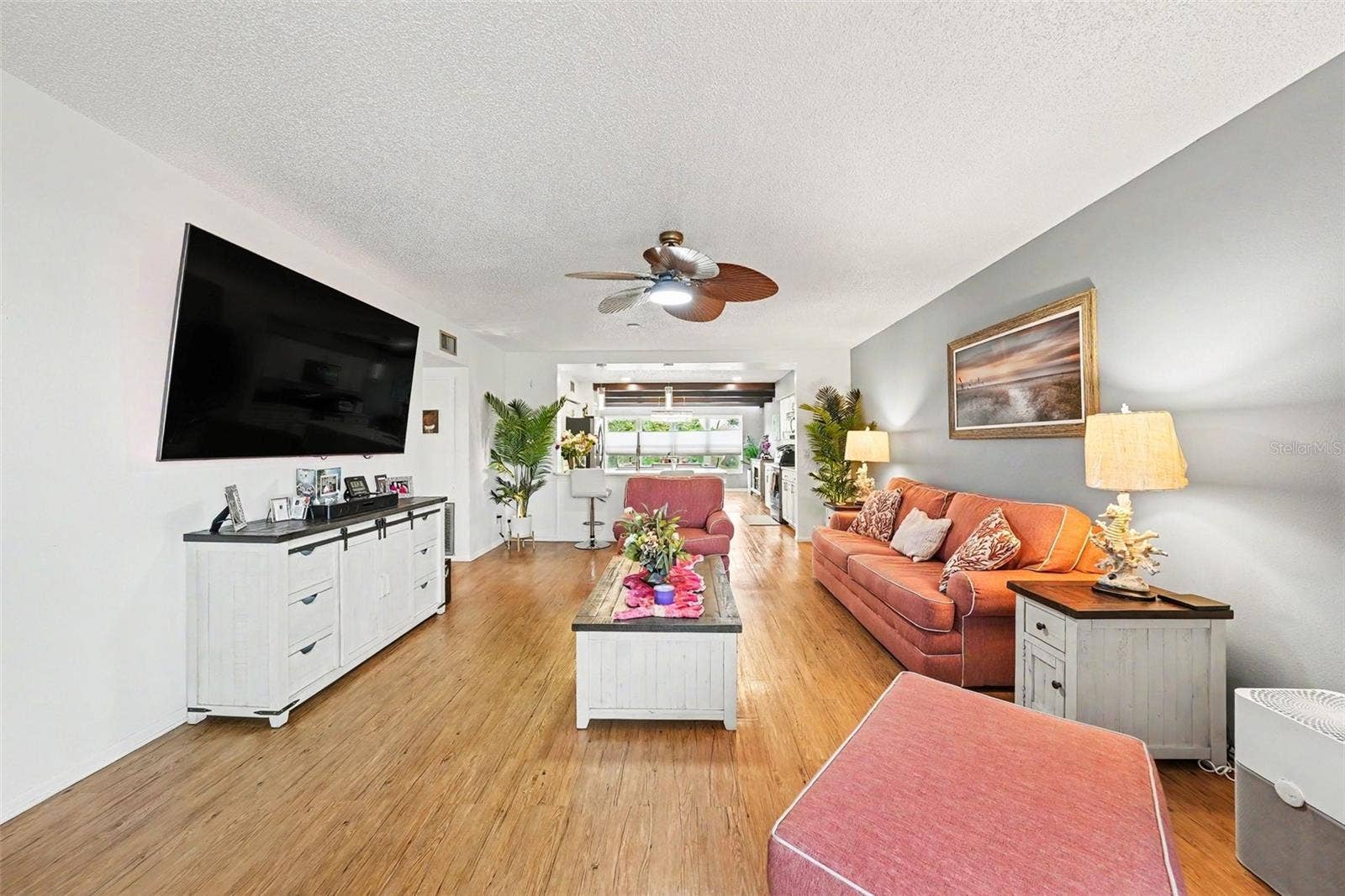 2284 PHILIPPINE DRIVE, #69, Clearwater, FL 33763 Living Room from Front Entry