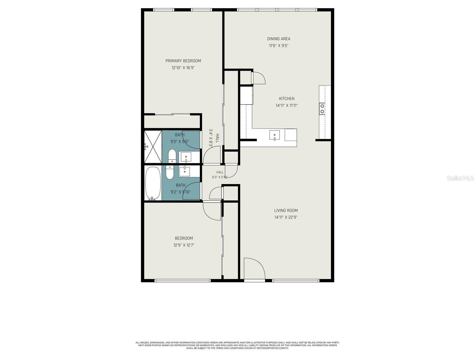 2284 PHILIPPINE DRIVE, #69, Clearwater, FL 33763 Unit Floor Plan