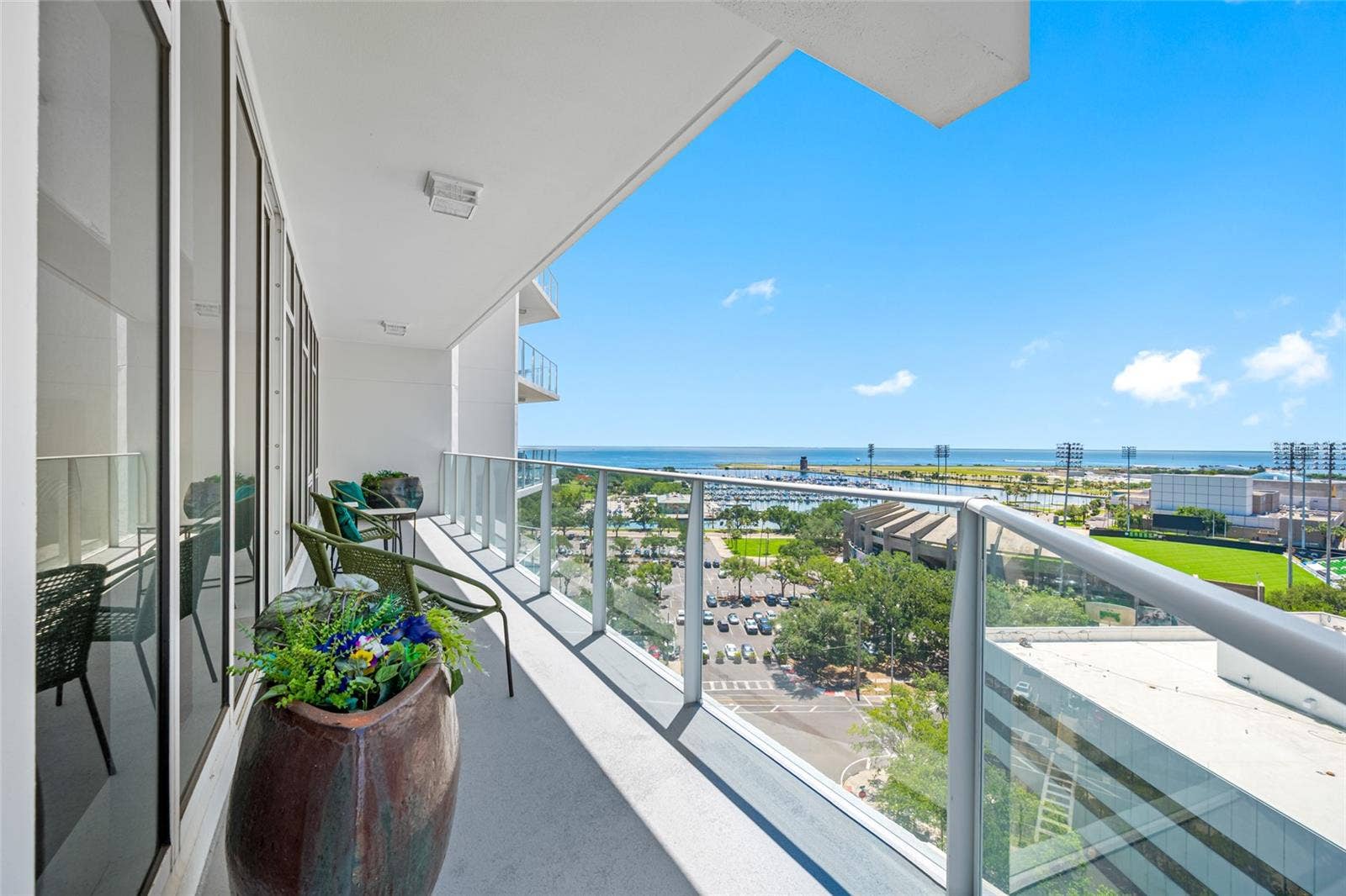 175 1ST STREET S, #1204, St Petersburg, FL 33701 Views off of the balcony