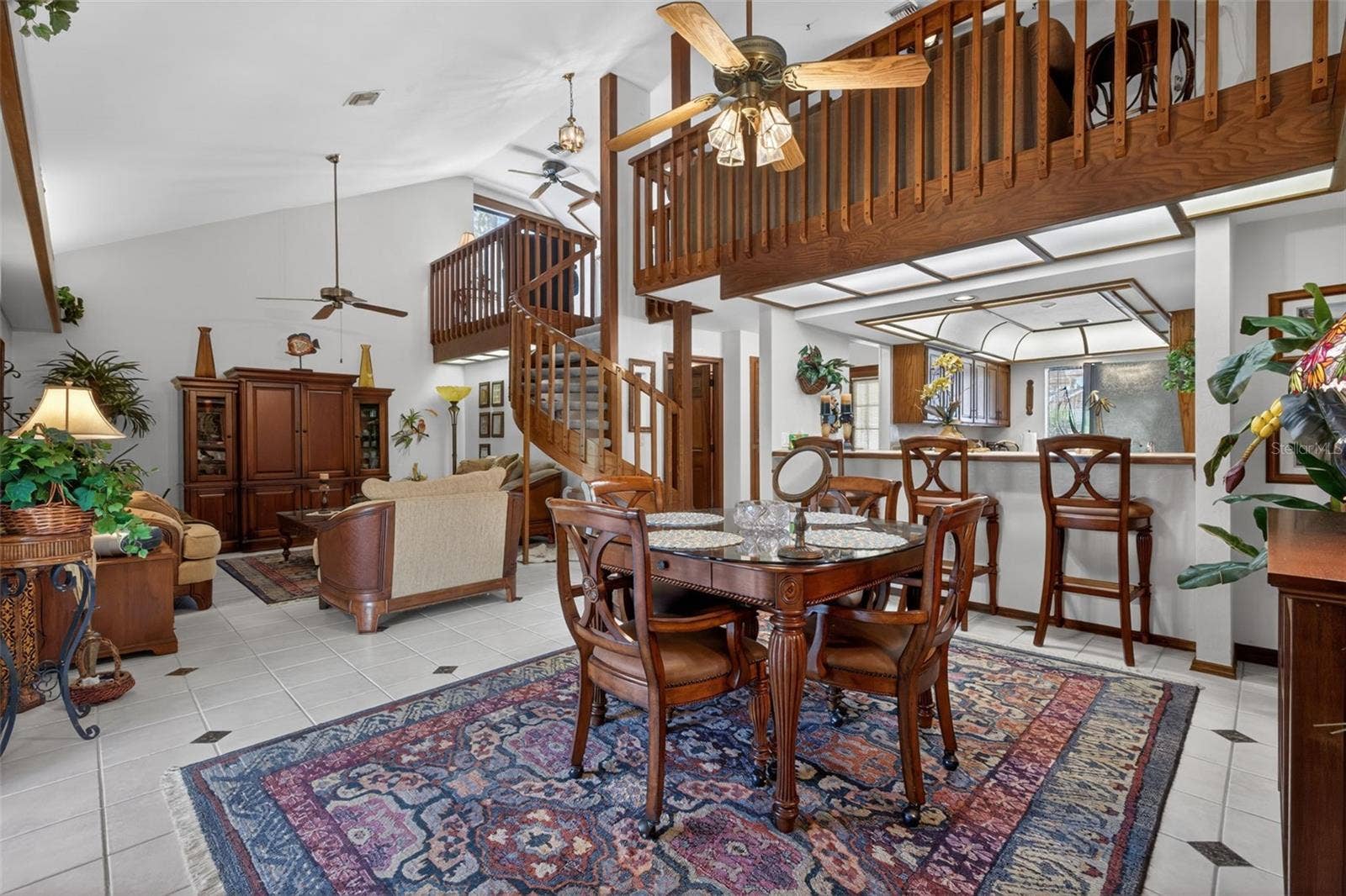 Open Floor Plan with Dining, Living, Kitchen