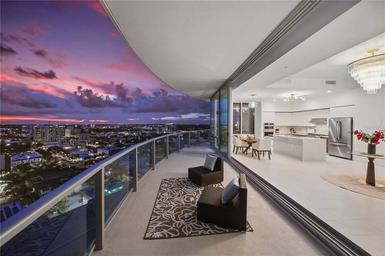 400 CENTRAL AVENUE, #1901, St Petersburg, FL 33701 Double sliding doors make seamless indoor and outdoor living