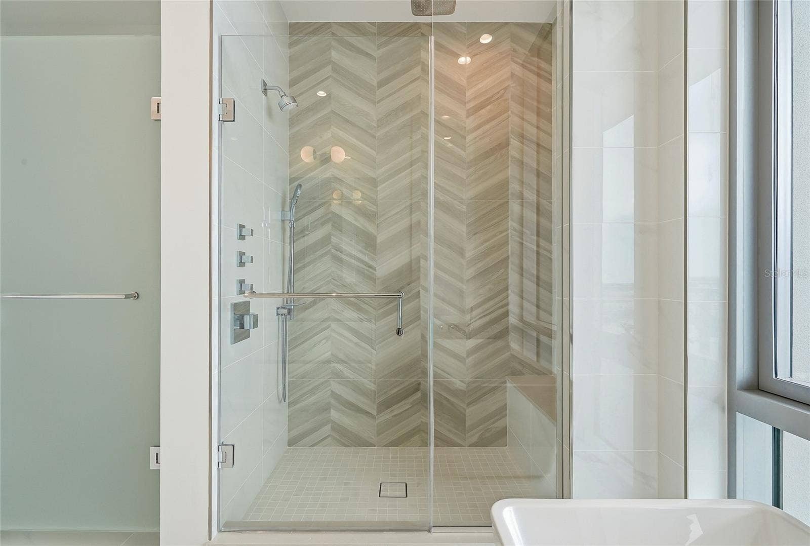 400 CENTRAL AVENUE, #1901, St Petersburg, FL 33701 Primary bathroom walk-in shower.