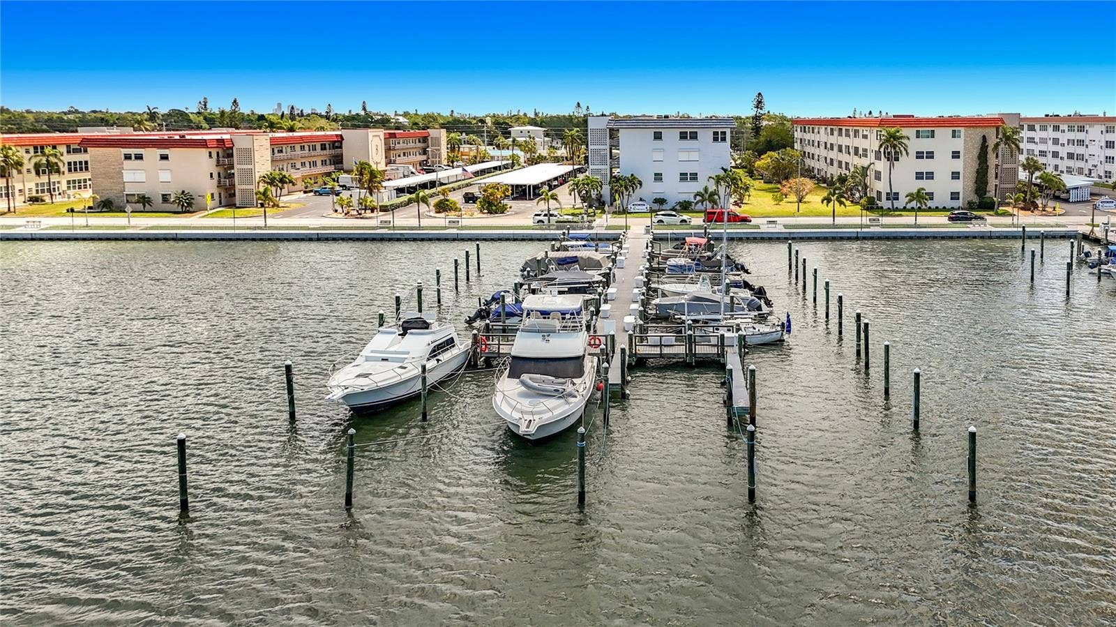 3018 59TH STREET S, #102, Gulfport, FL 33707 Docks in front of building