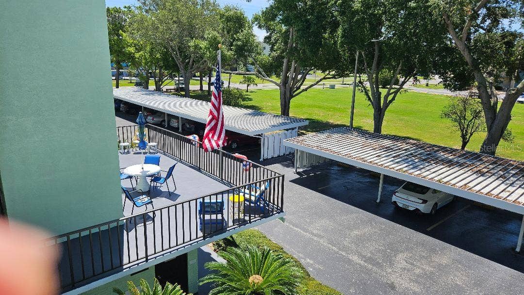 5920 80TH STREET N, #308, St Petersburg, FL 33709 VIEW OF CARPORT FROM 308.