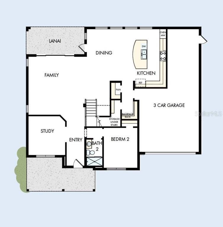 1604 COLE ROAD, Orlando, FL 32803 Floor Plan First Floor