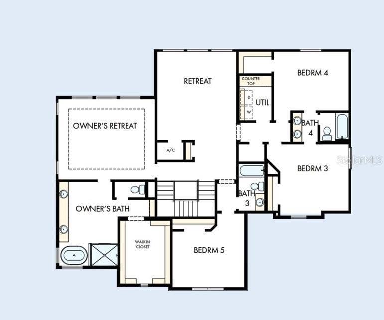1604 COLE ROAD, Orlando, FL 32803 Floor Plan Second Floor
