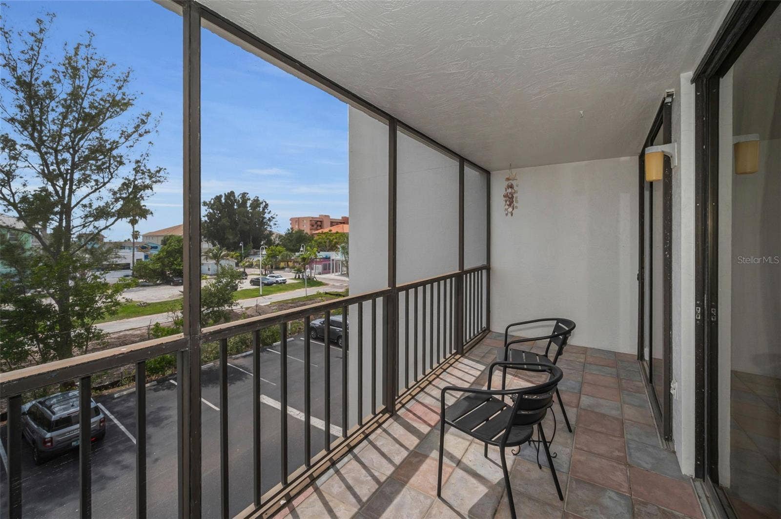 19111 VISTA BAY DRIVE, #304, Indian Shores, FL 33785 West facing balcony off the Kitchen & 2nd Bedroom