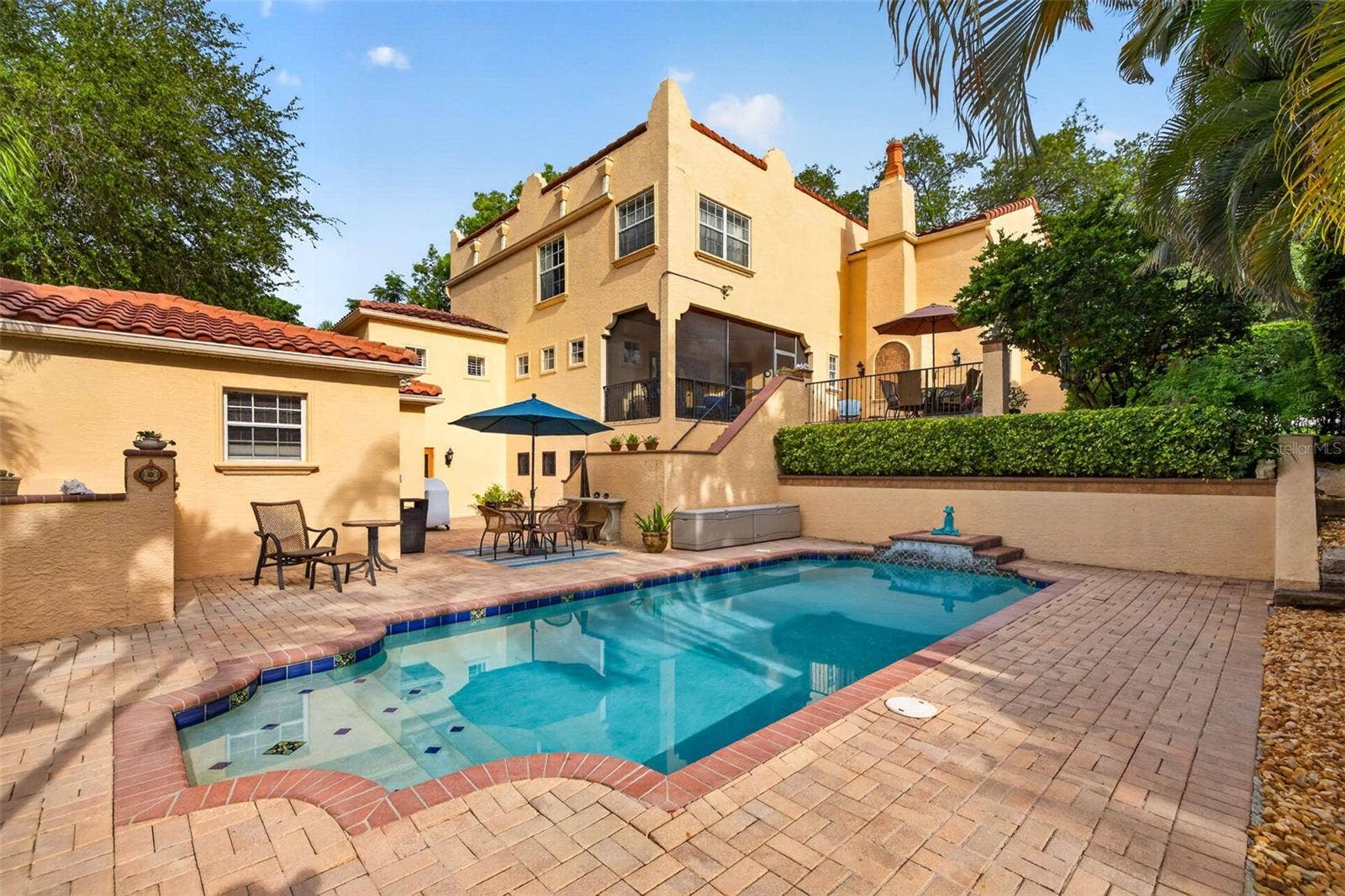 322 ROEBLING ROAD S, Belleair, FL 33756 Pool and Home Elevation