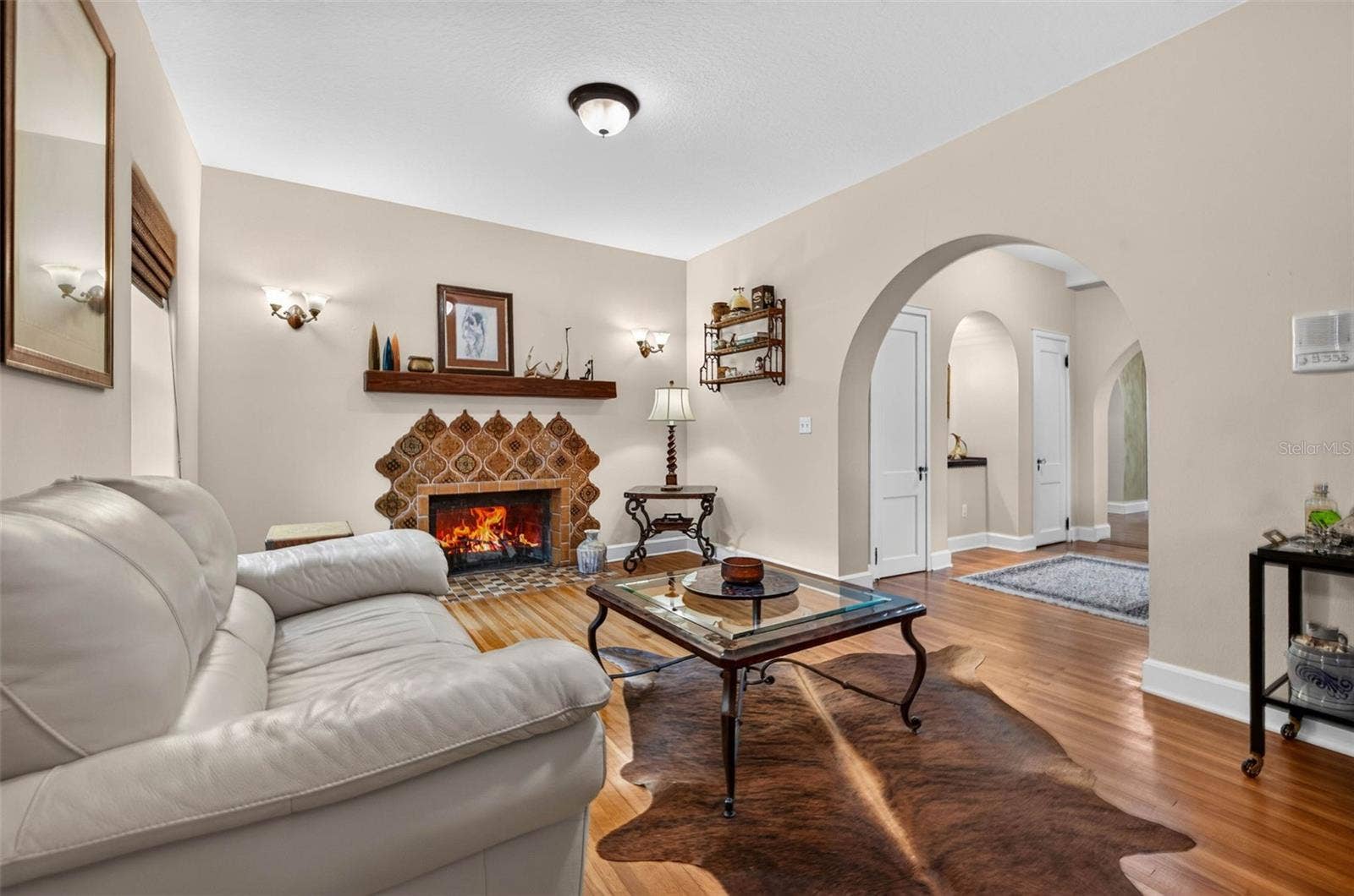 322 ROEBLING ROAD S, Belleair, FL 33756 Family Room With Fireplace