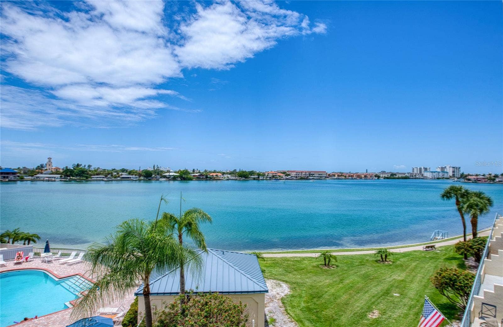 7974 SAILBOAT KEY BOULEVARD S, #301, South Pasadena, FL 33707 View from back balcony of Intracoastal