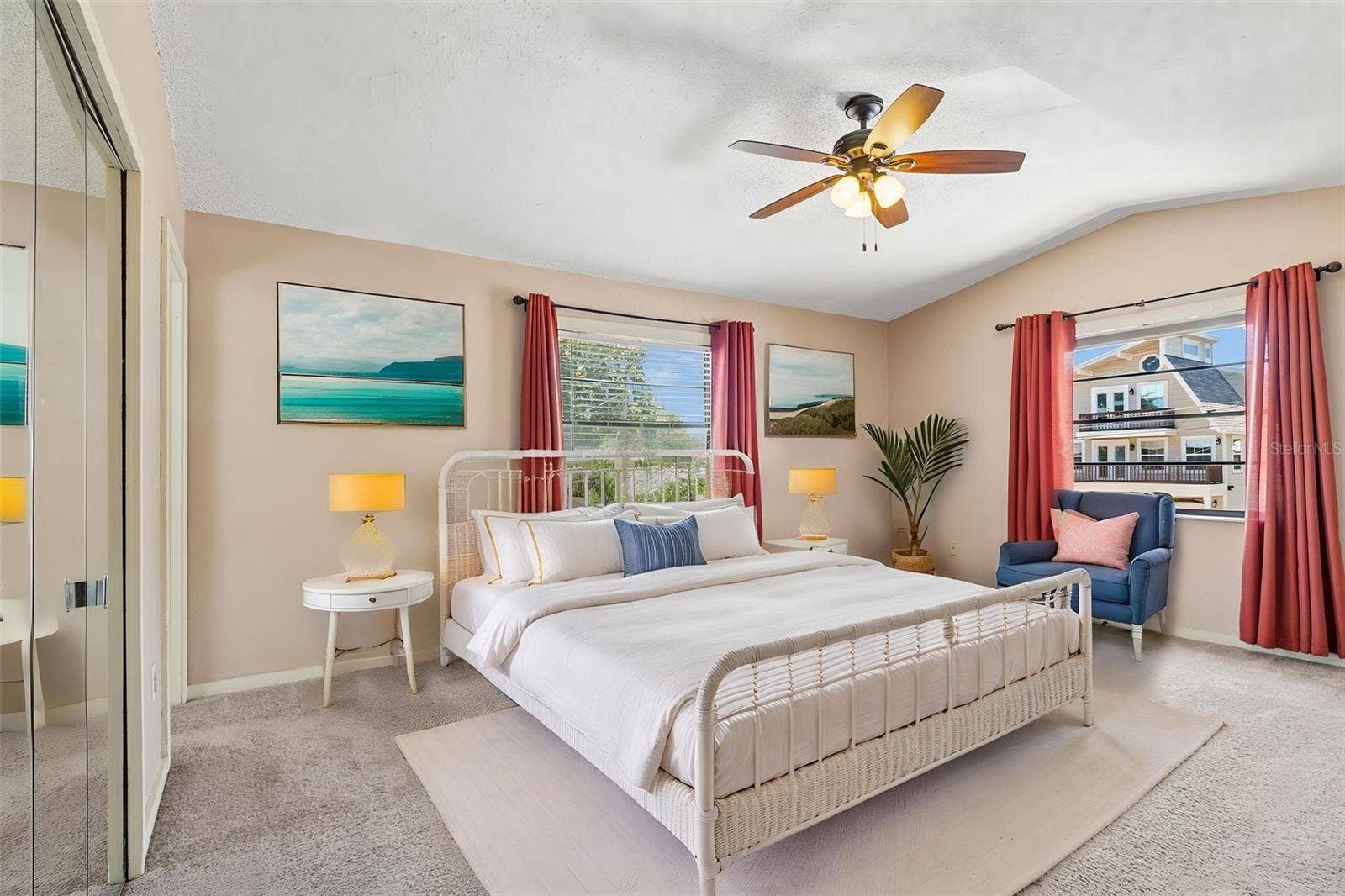 3141 N CANAL DRIVE, Palm Harbor, FL 34684 Nicely-sized primary bedroom with en-suite bath.