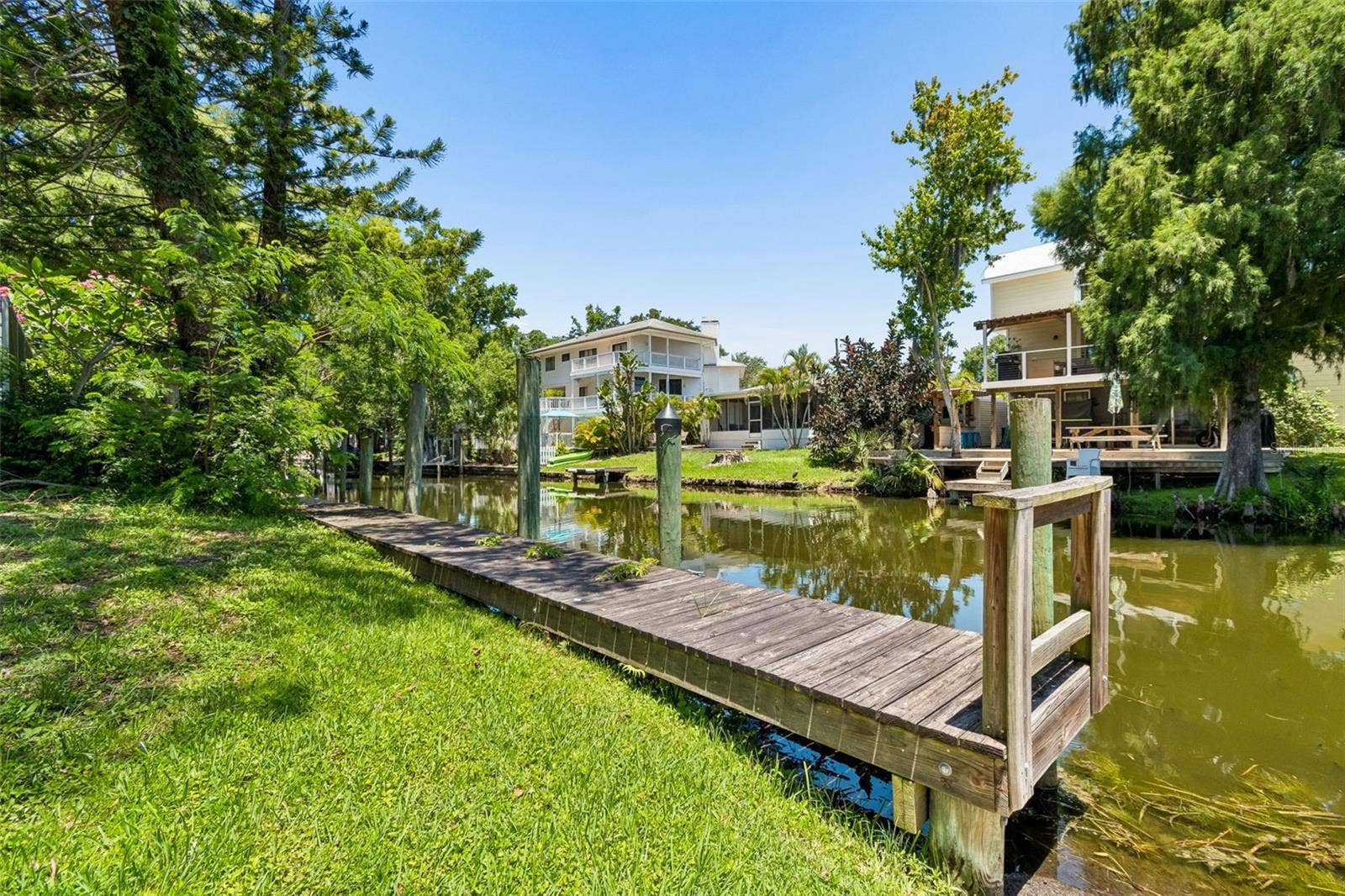3141 N CANAL DRIVE, Palm Harbor, FL 34684 Private dock just waiting for your boat.