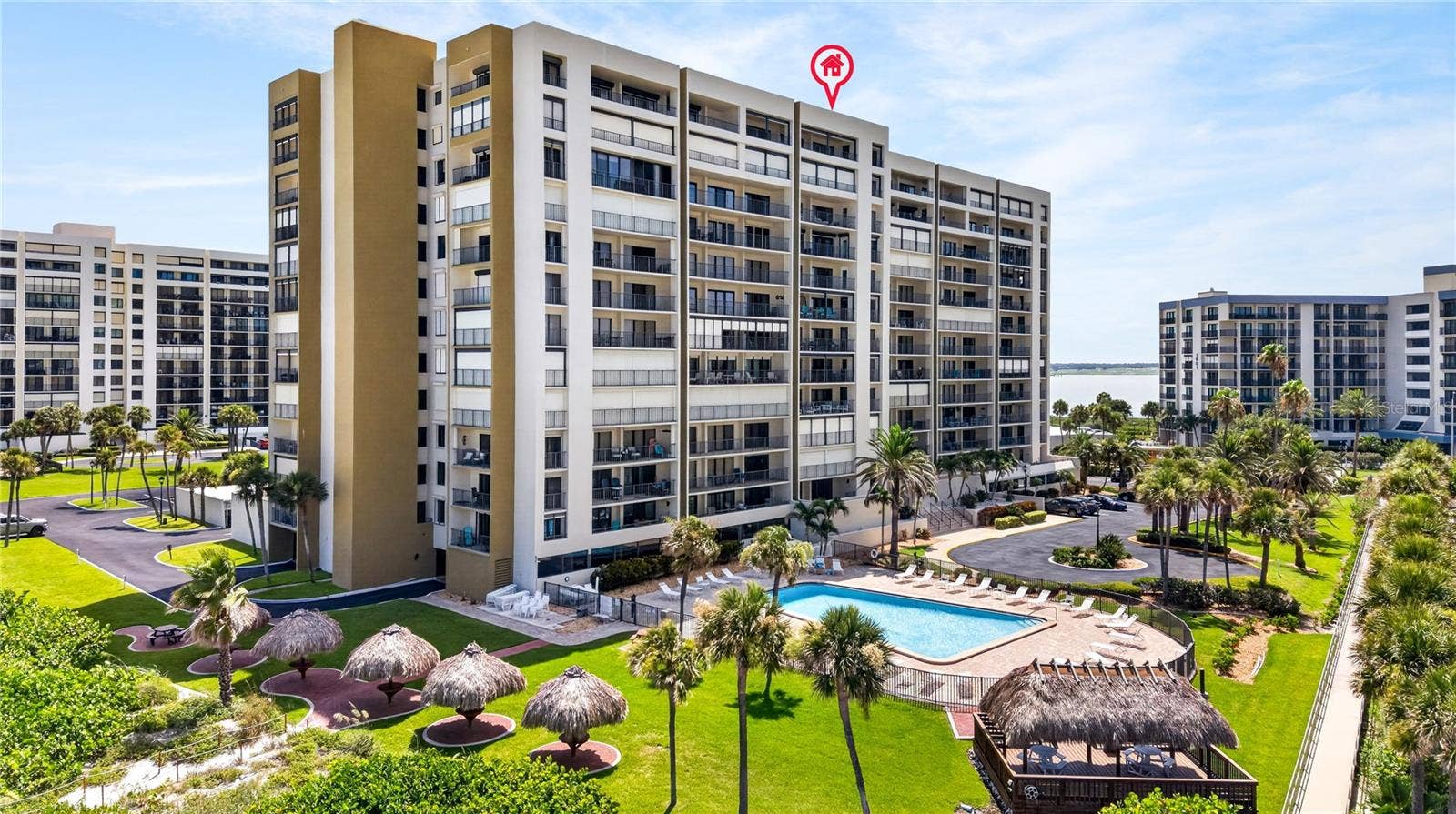 1480 GULF BOULEVARD, #601, Clearwater Beach, FL 33767 south facing beachfront heated pool