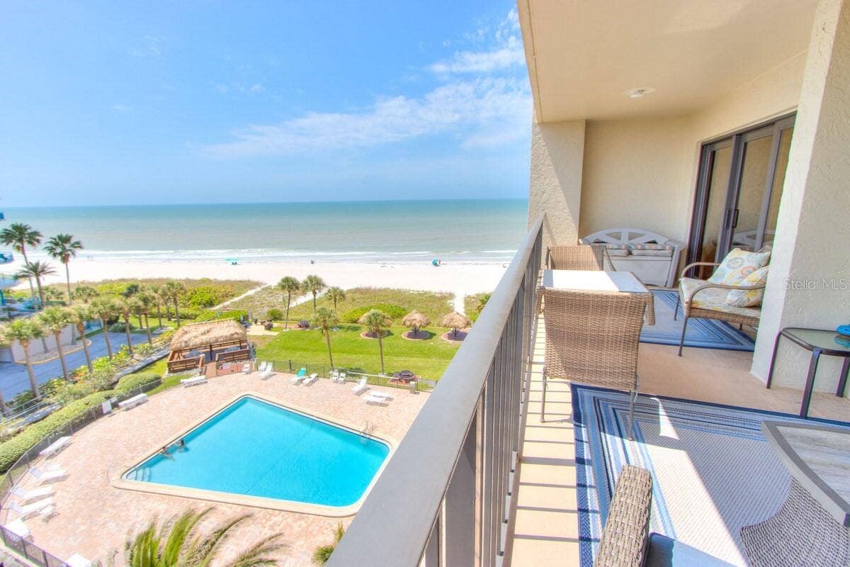 1480 GULF BOULEVARD, #601, Clearwater Beach, FL 33767 private south facing balcony
