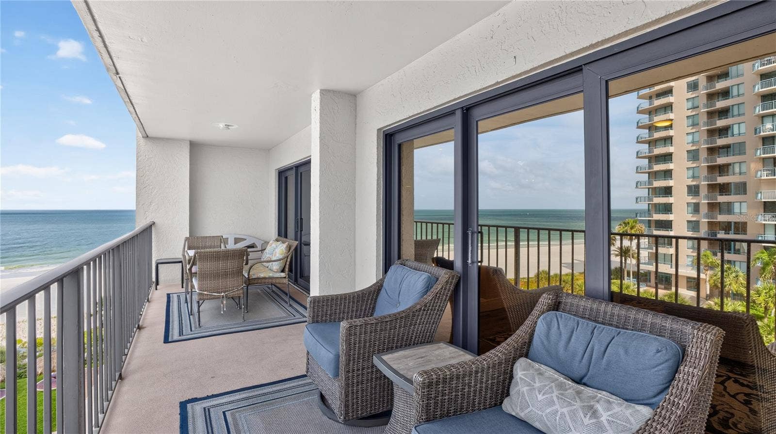 1480 GULF BOULEVARD, #601, Clearwater Beach, FL 33767 private south facing balcony with water views