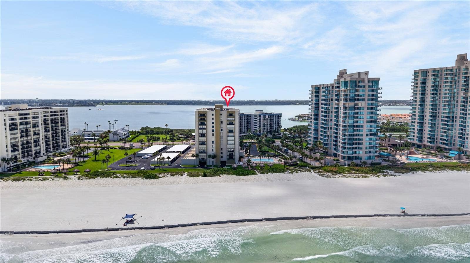 1480 GULF BOULEVARD, #601, Clearwater Beach, FL 33767 beachfront