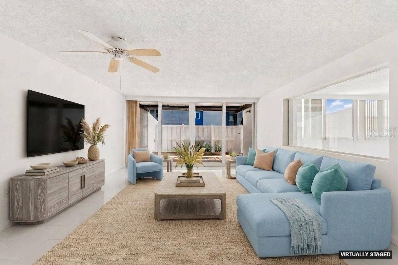 450 TREASURE ISLAND CAUSEWAY, #106, Treasure Island, FL 33706 VIRTUALLY STAGED LIVING AREA