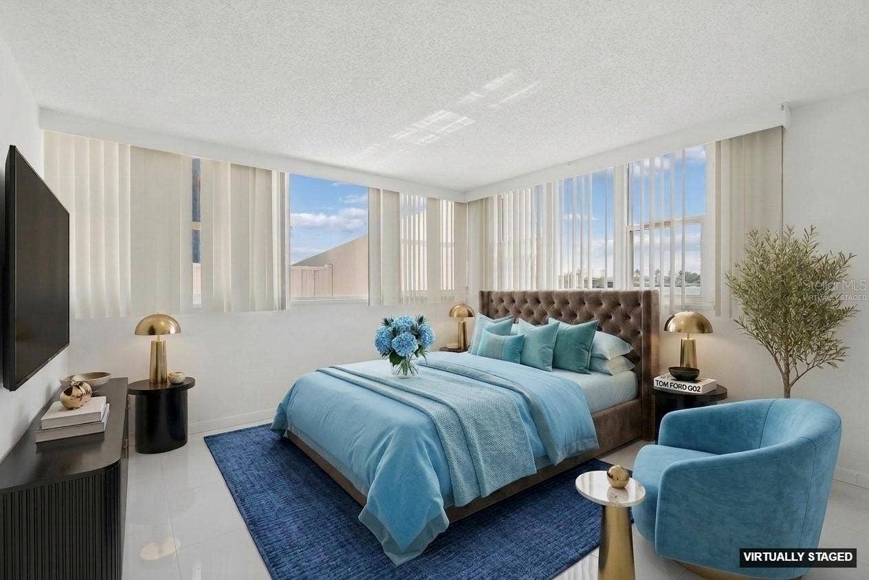 450 TREASURE ISLAND CAUSEWAY, #106, Treasure Island, FL 33706 VIRTUALLY STAGED BEDROOM