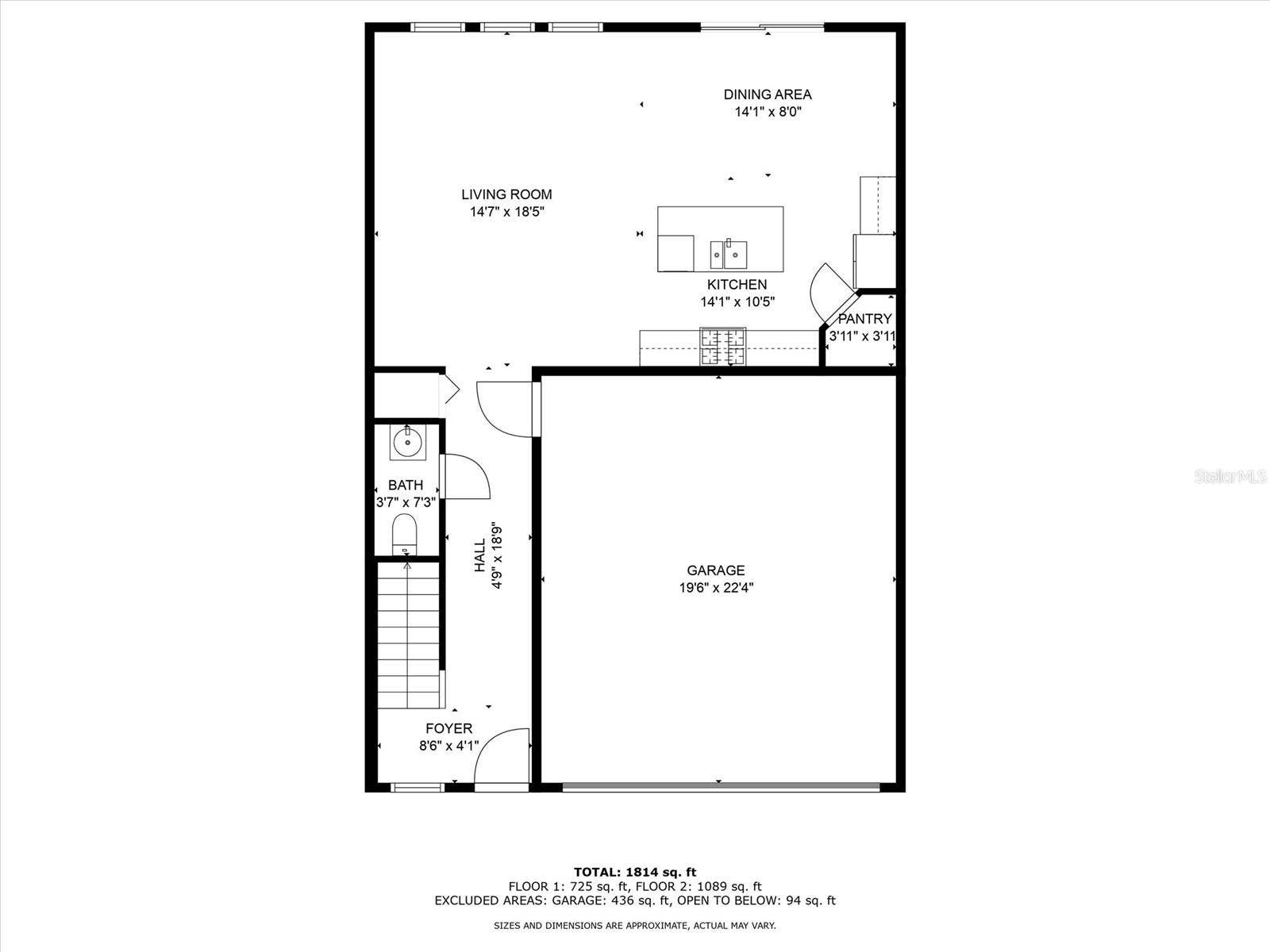 5718 LOS ROBLES COURT, Palmetto, FL 34221 1st Floor Plan