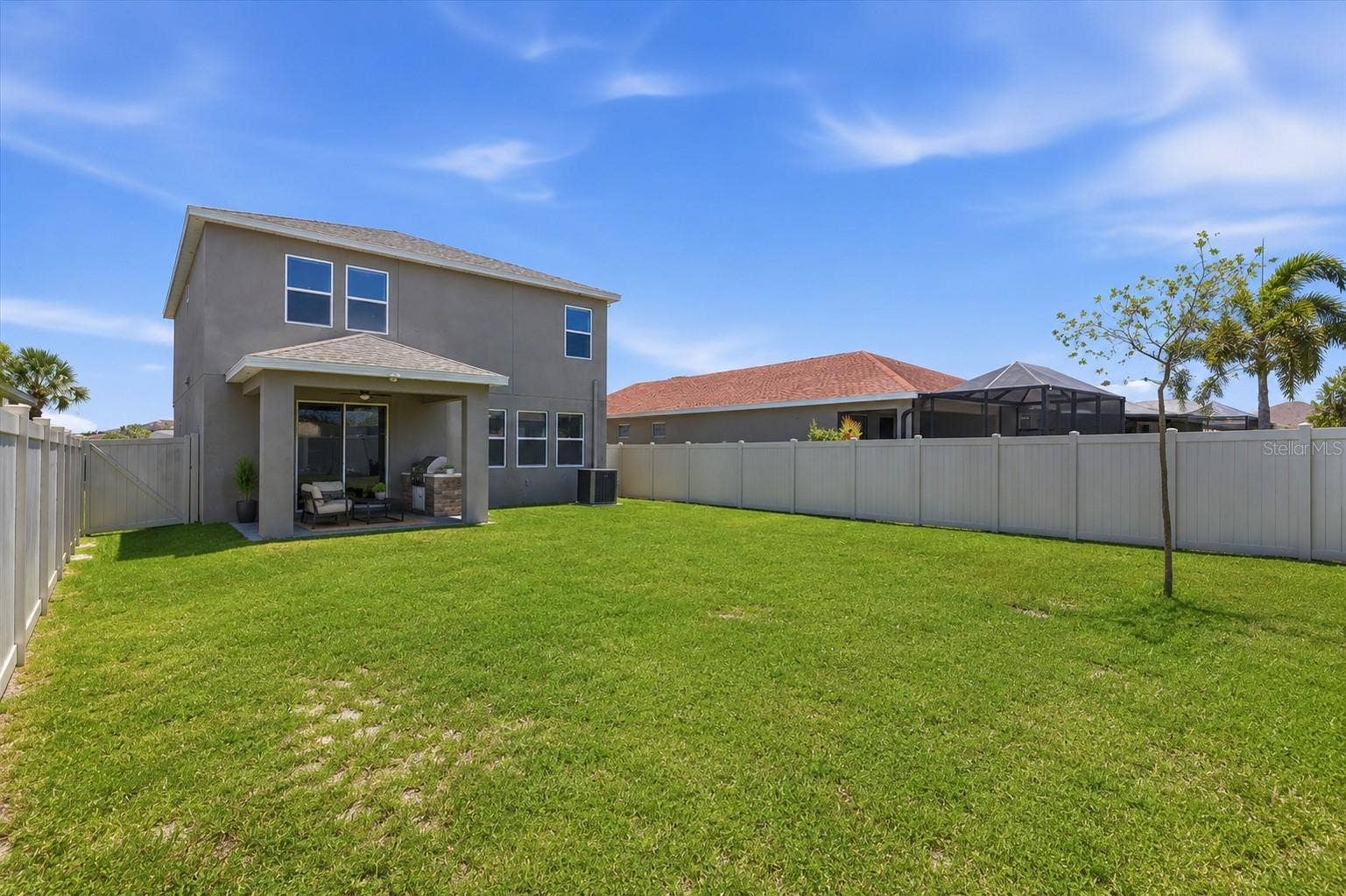 5718 LOS ROBLES COURT, Palmetto, FL 34221 Virtual Staging, Room for a Pool! Backyard Fully Fenced with a Vinyl Fencing