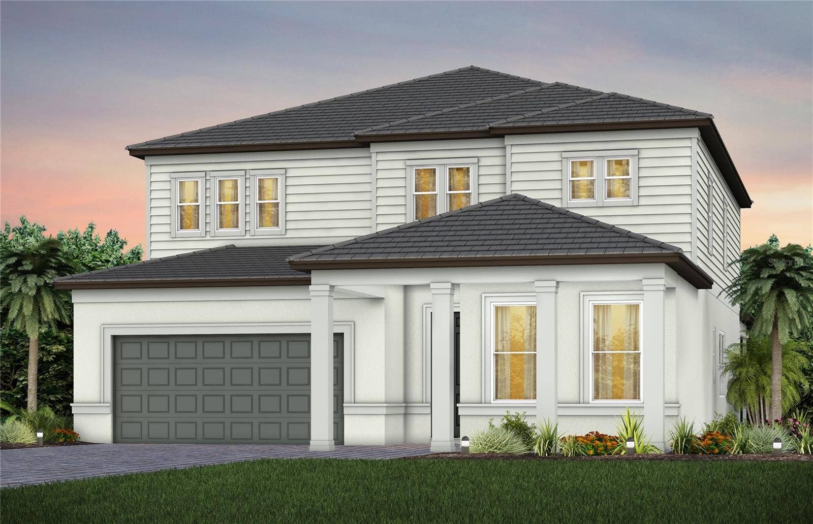 1751 VALIER POINT, Zephyrhills, FL 33541 Exterior Rendering, Elevation FM2