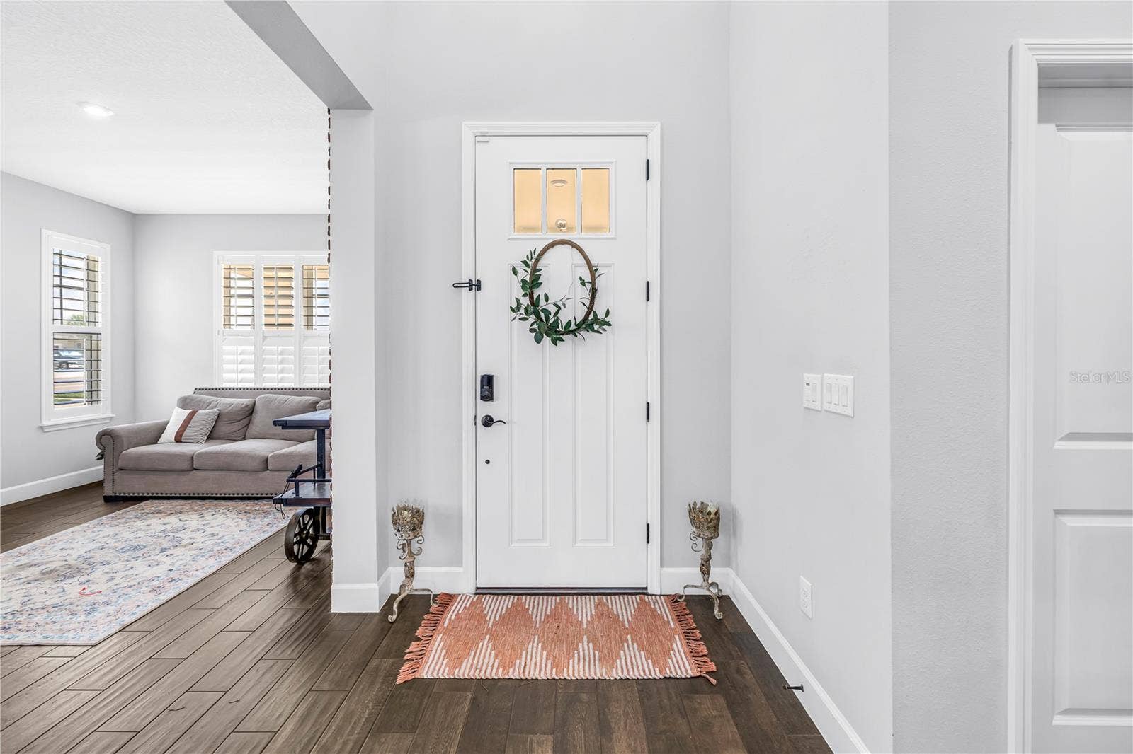 Front entry.