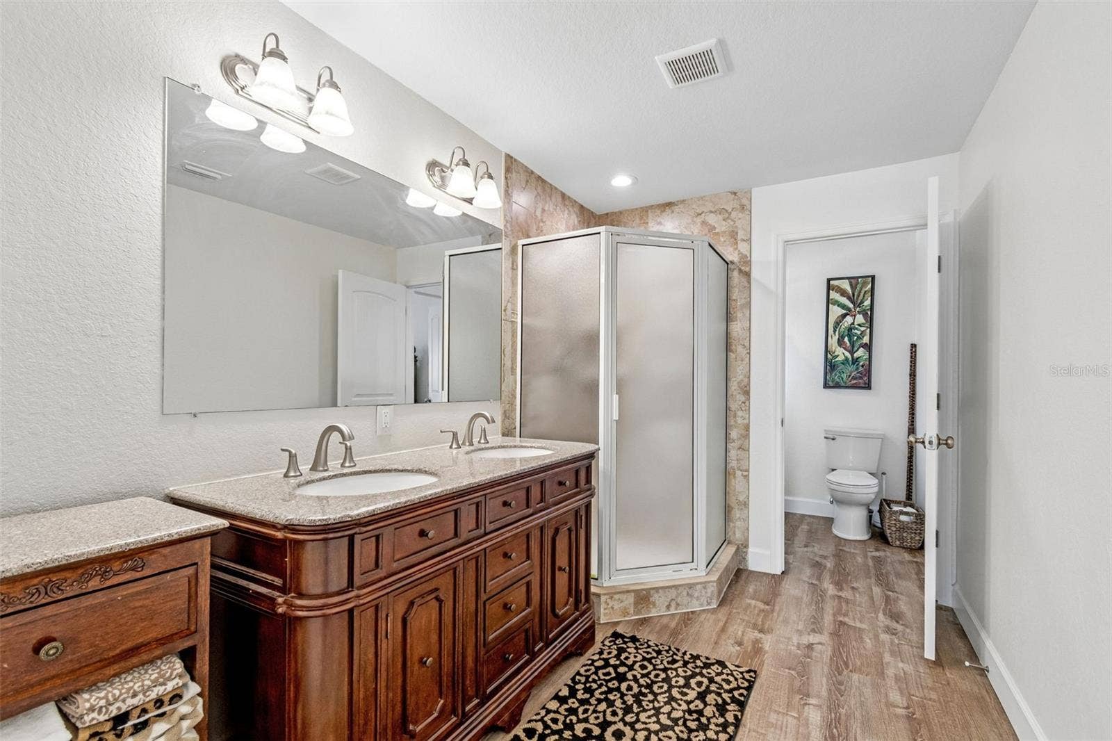 111 91ST AVENUE, Treasure Island, FL 33706 Main full size bath- dual vanity, water closet