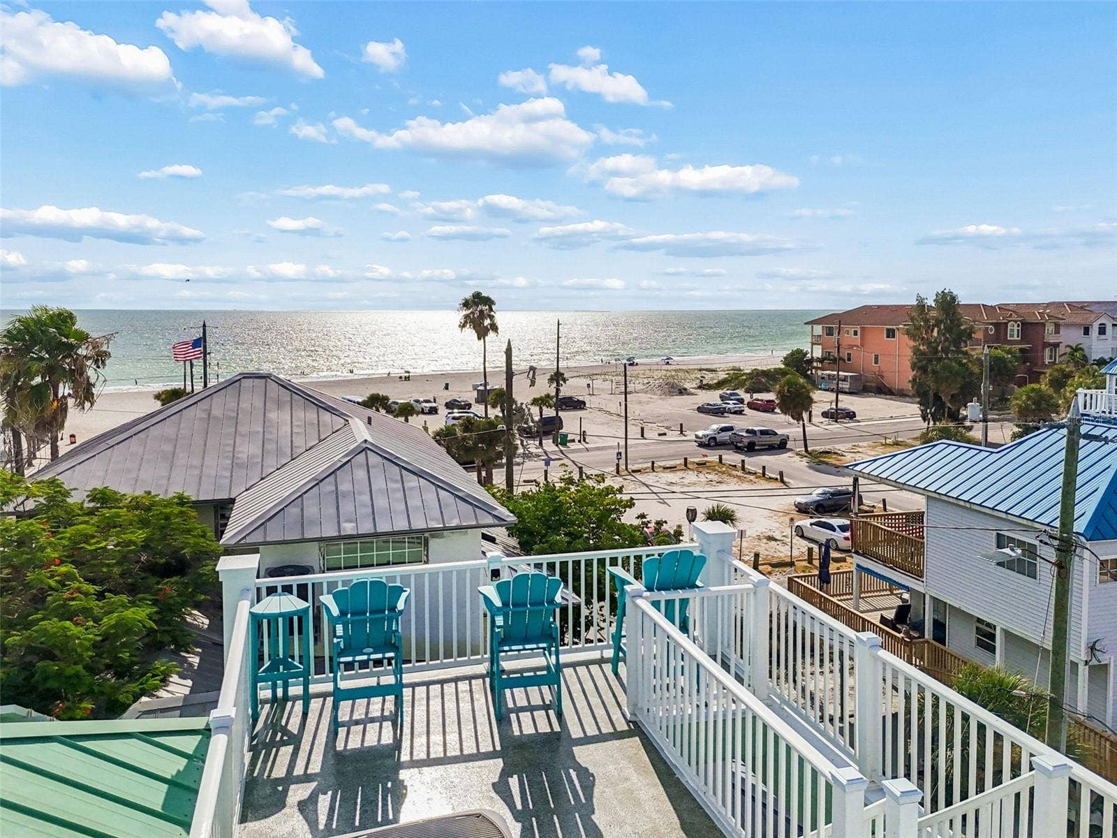 111 91ST AVENUE, Treasure Island, FL 33706 Rooftop deck with stunning Sunset views