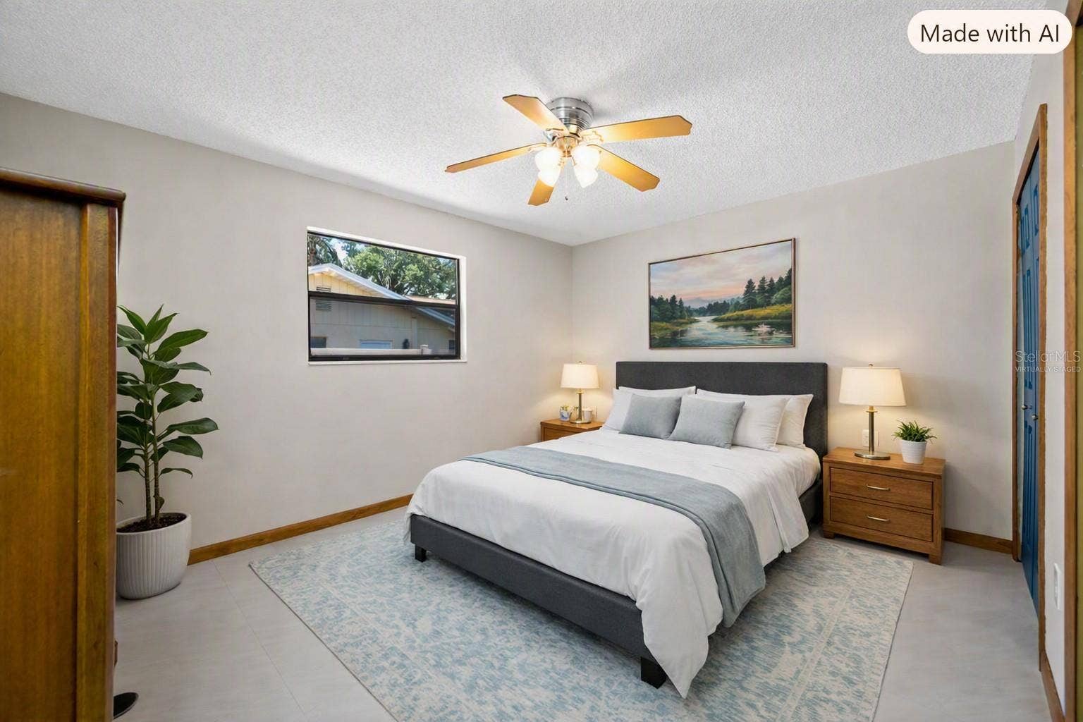 2409 OSPREY AVENUE, Palm Harbor, FL 34683 2nd bedroom is ai generated virtually staged