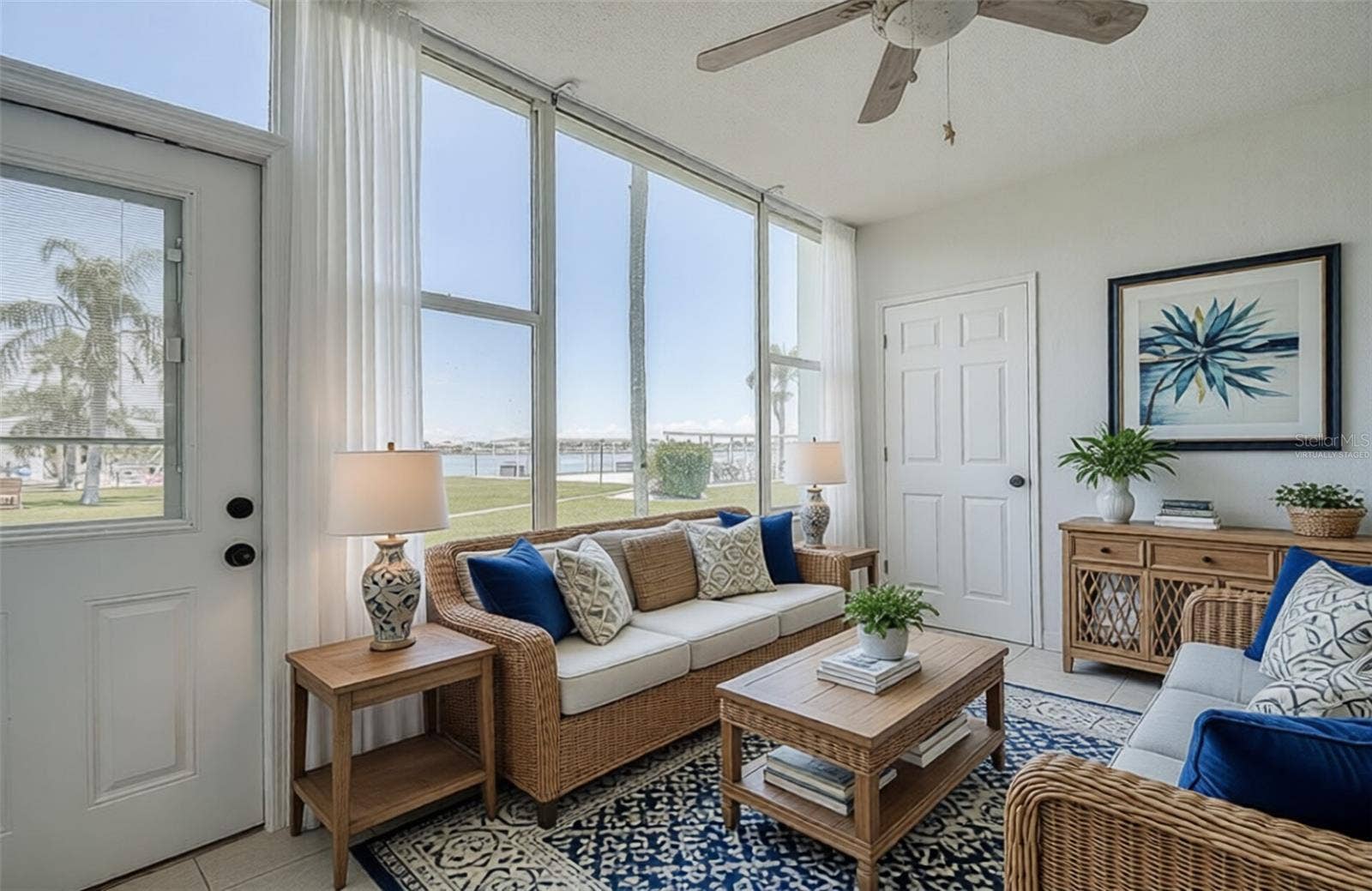 1819 SHORE DRIVE S, #110, South Pasadena, FL 33707 Virtually Staged Sunroom