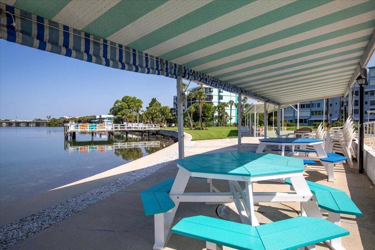 1819 SHORE DRIVE S, #110, South Pasadena, FL 33707 Clubhouse Covered Patio