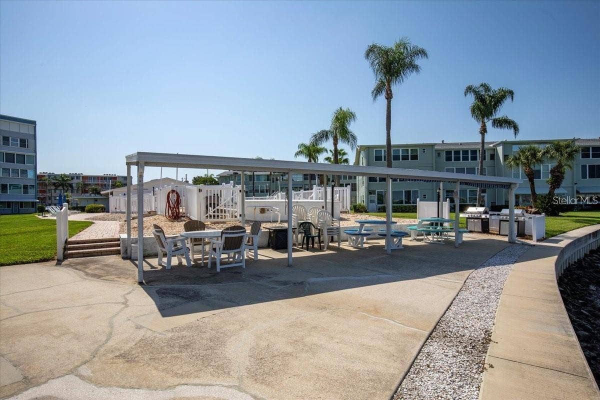 1819 SHORE DRIVE S, #110, South Pasadena, FL 33707 Clubhouse Covered Patio