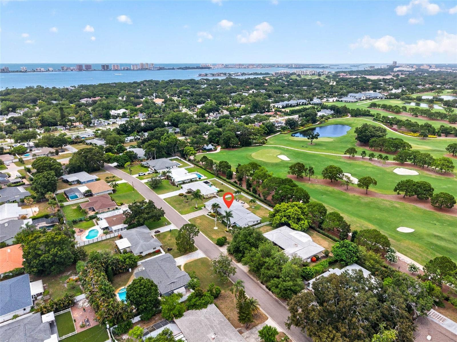616 PINELAND AVENUE, Belleair, FL 33756 Aerial View