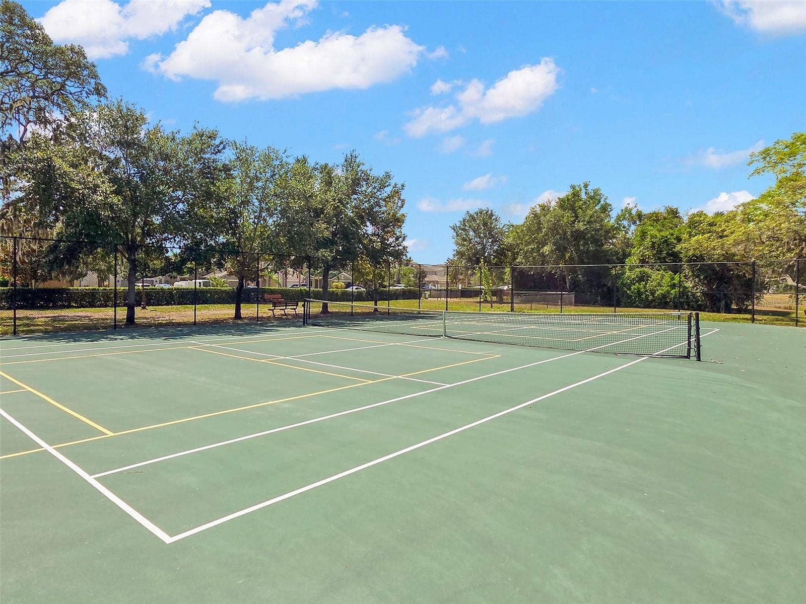 13627 CREST LAKE DRIVE, Hudson, FL 34669 Tennis court