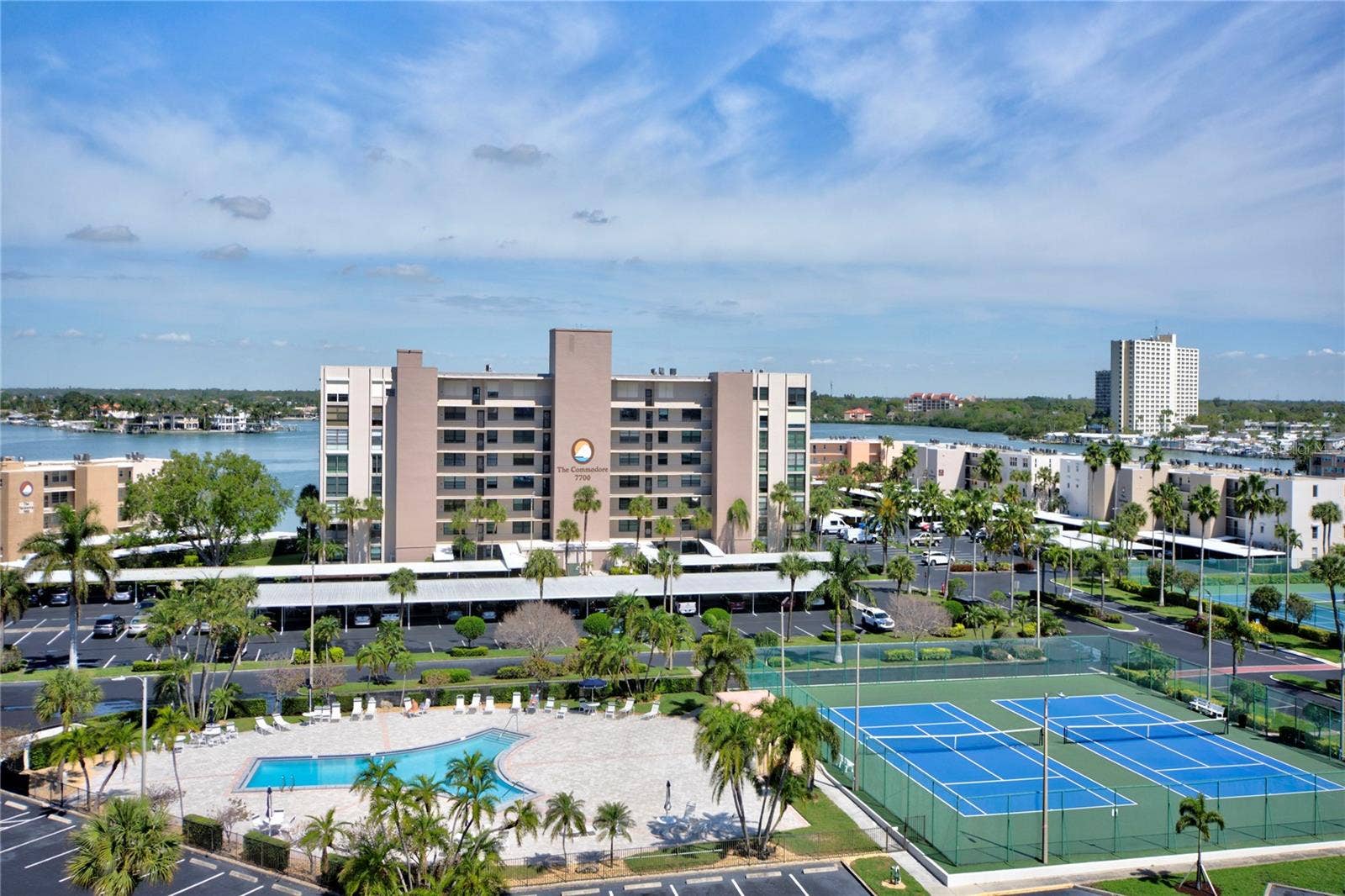 7600 SUN ISLAND DRIVE S, #804, South Pasadena, FL 33707 two Parking Spaces up front.